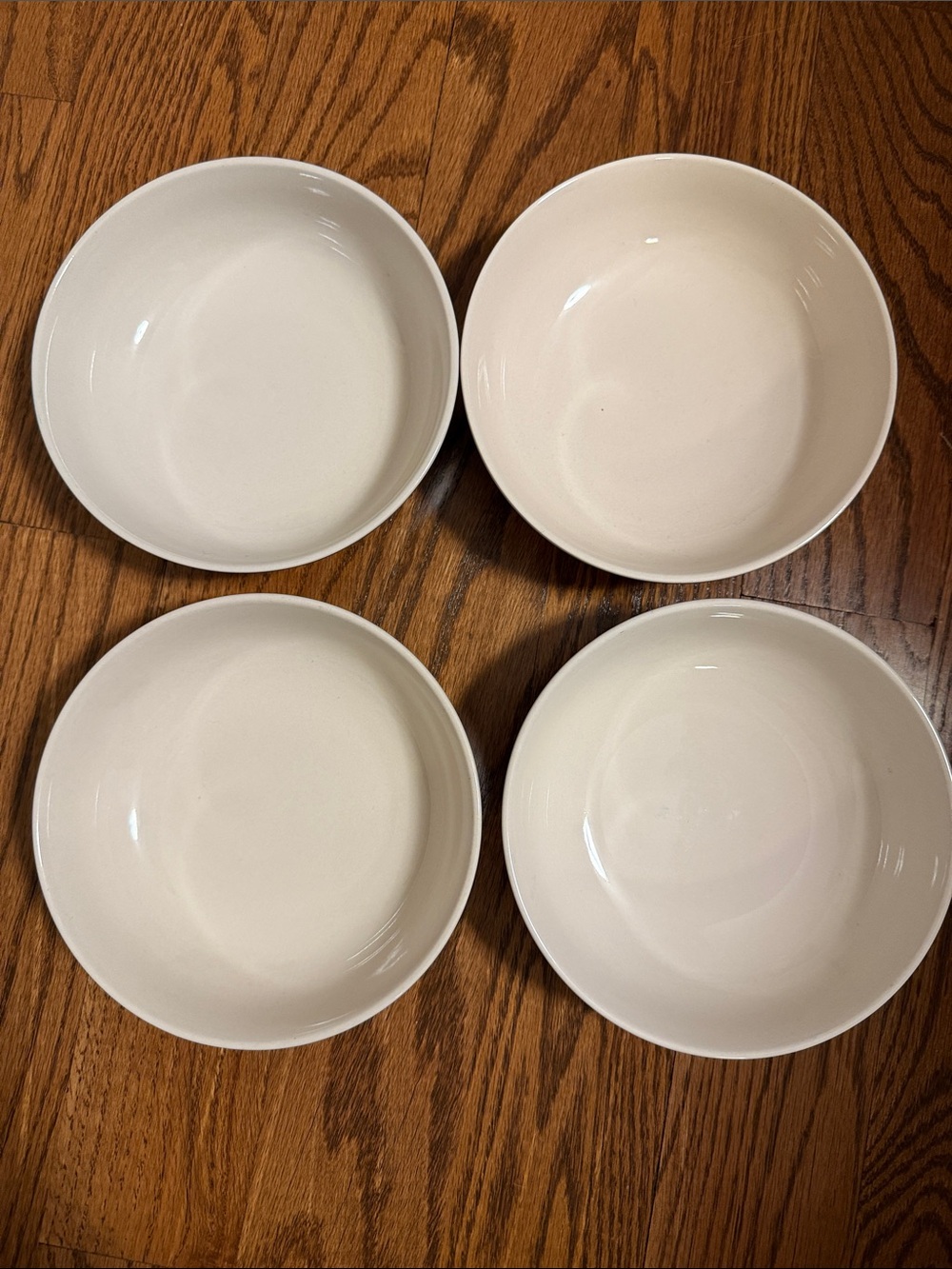 China Pearl Casuals Hunter green rimmed cereal soup bowl - set of 4 - VINTAGE - Picture 2 of 3